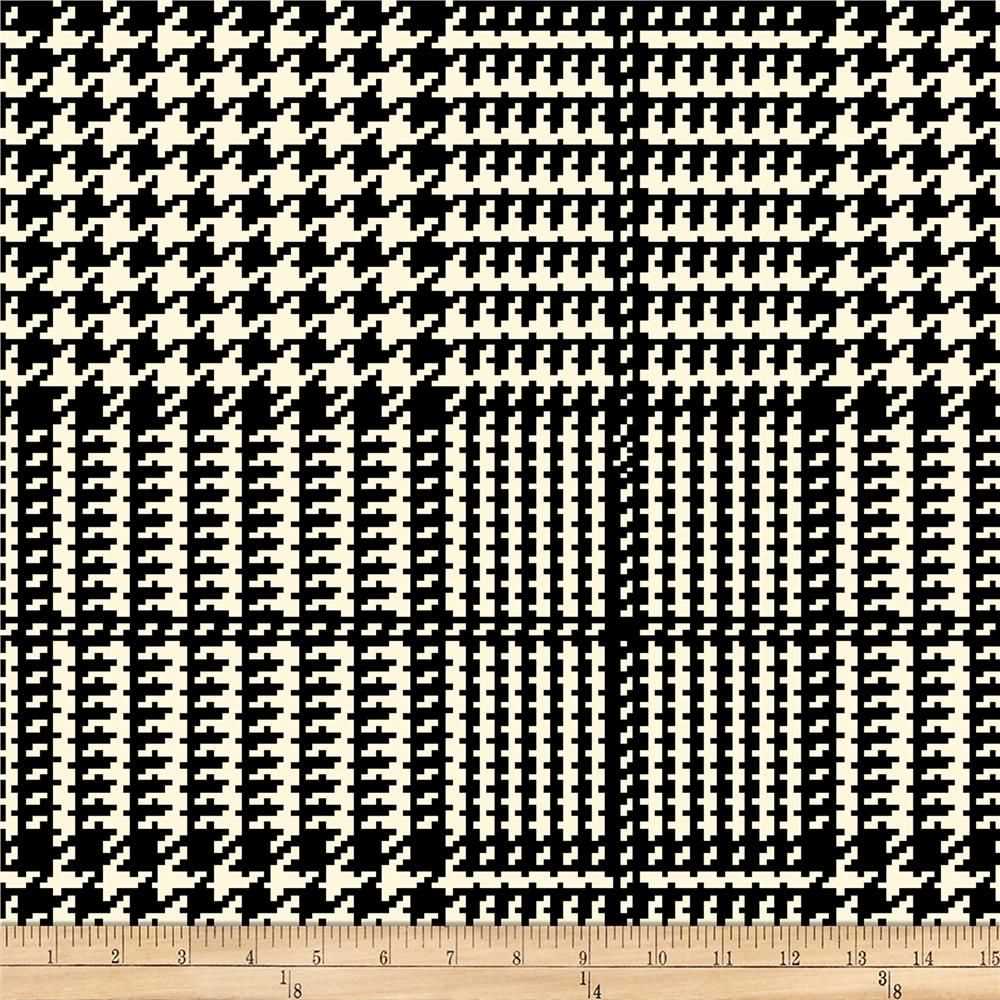 Houndstooth knitting pattern in the round