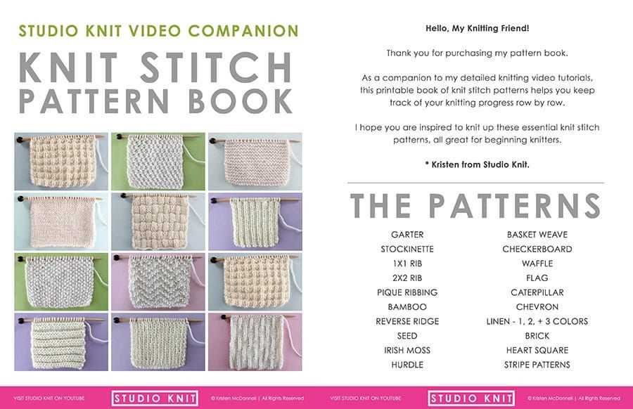 Free knitting patterns for beginners uk