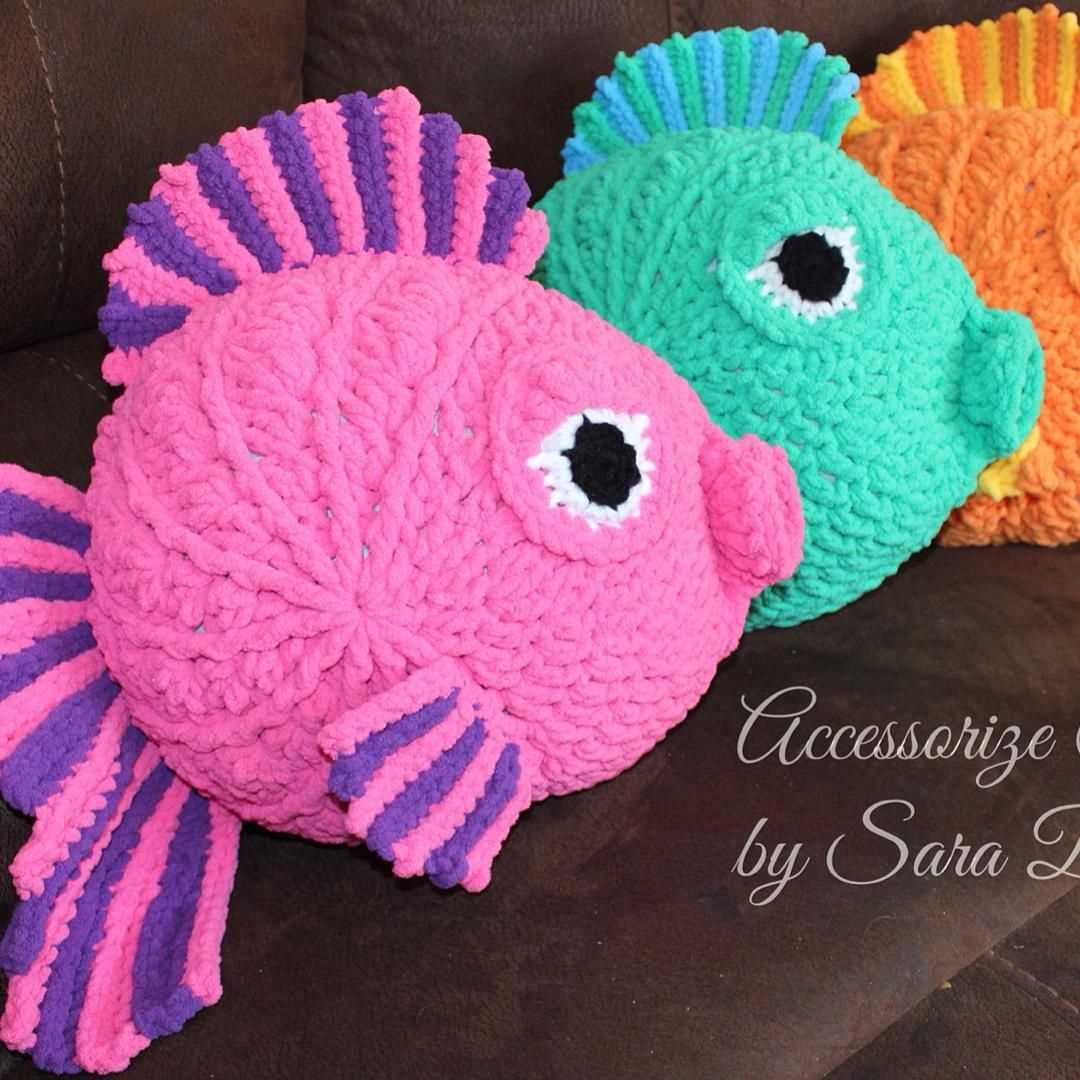 Free knitted fish toy pattern