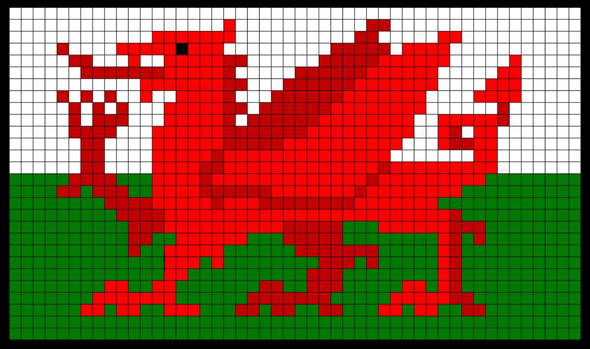 Welsh dragon knitting pattern