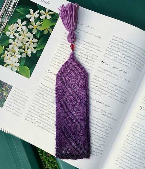 Bookmark knitting pattern