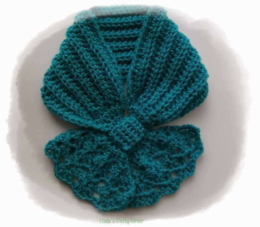 Bow scarf knitting pattern