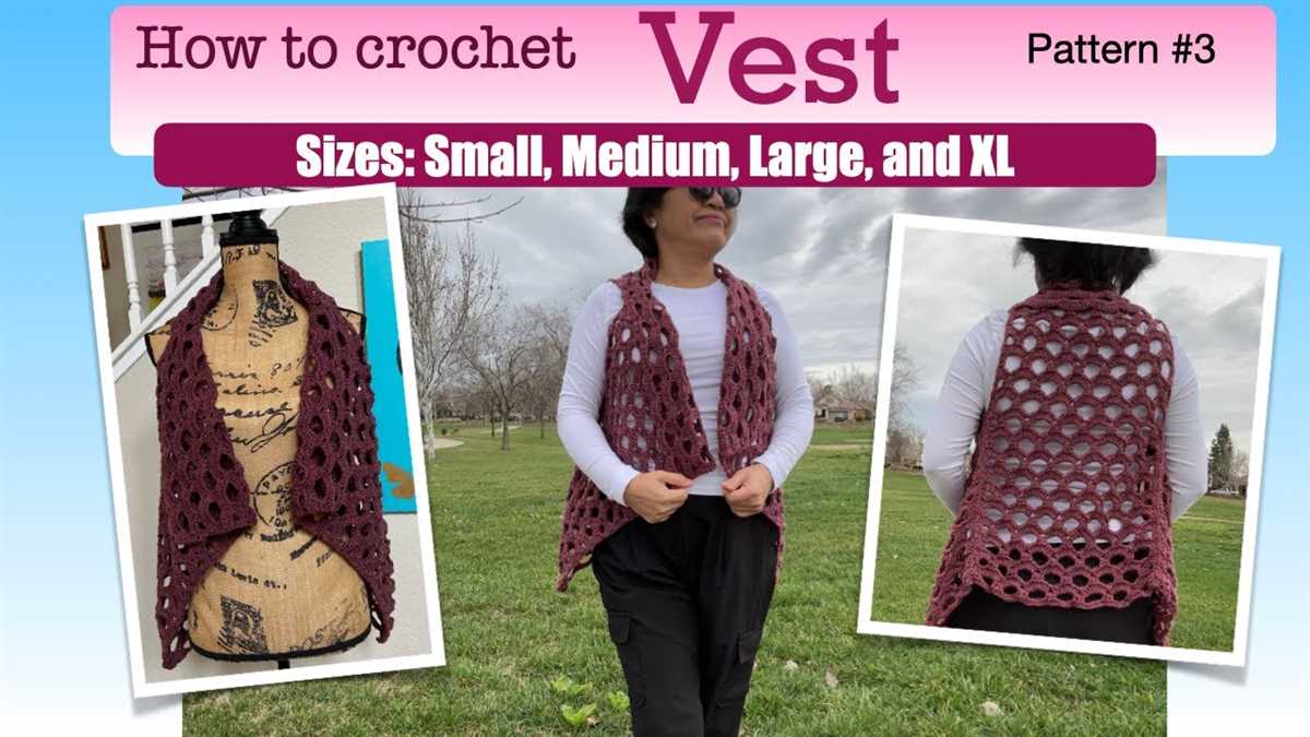 Knit vest pattern in the round