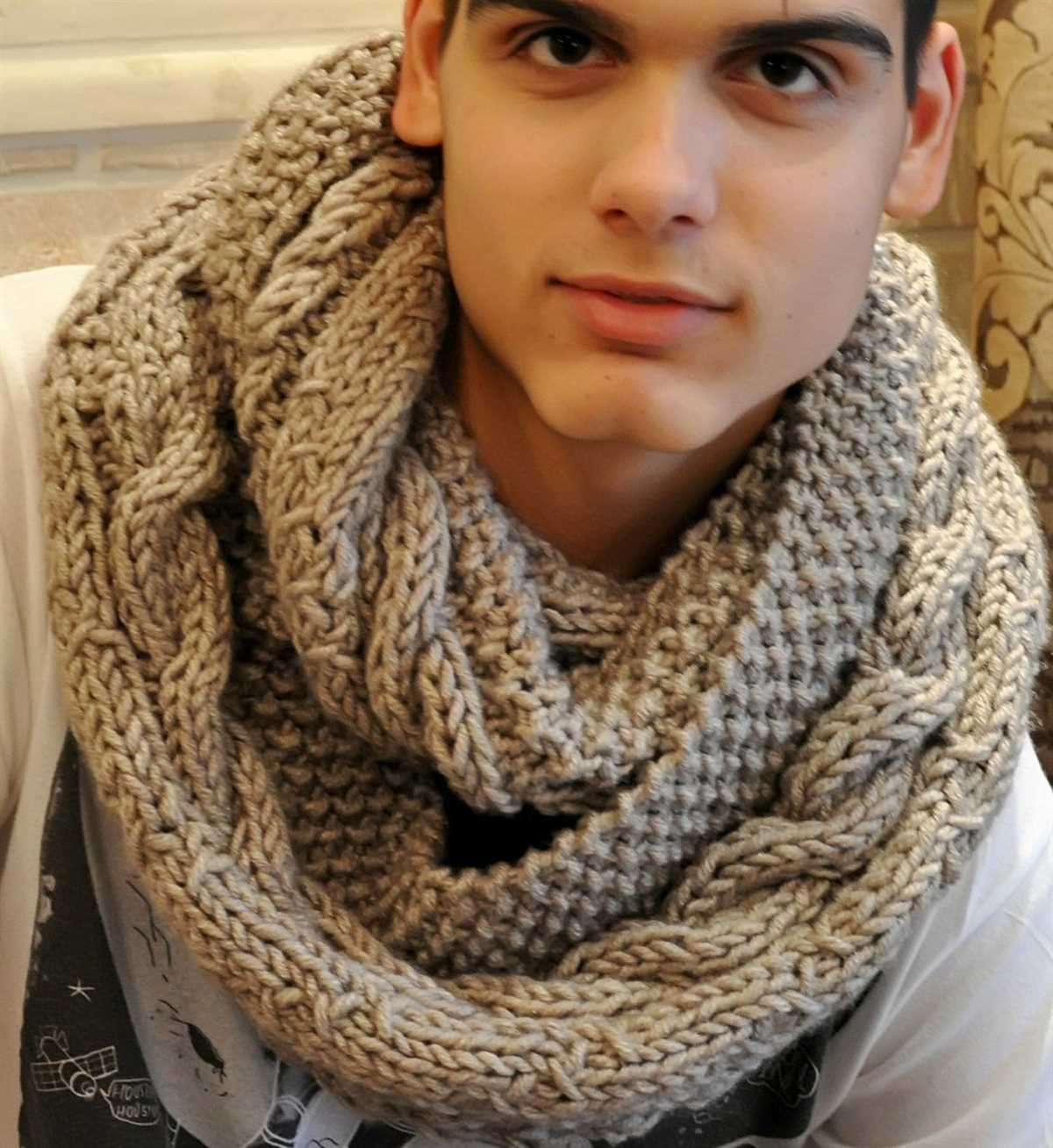 Mens knit scarf pattern