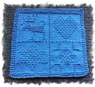 Knitted dishcloths patterns free christmas