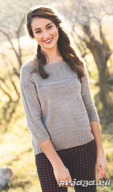 Knitting patterns for women's pullover sweaters