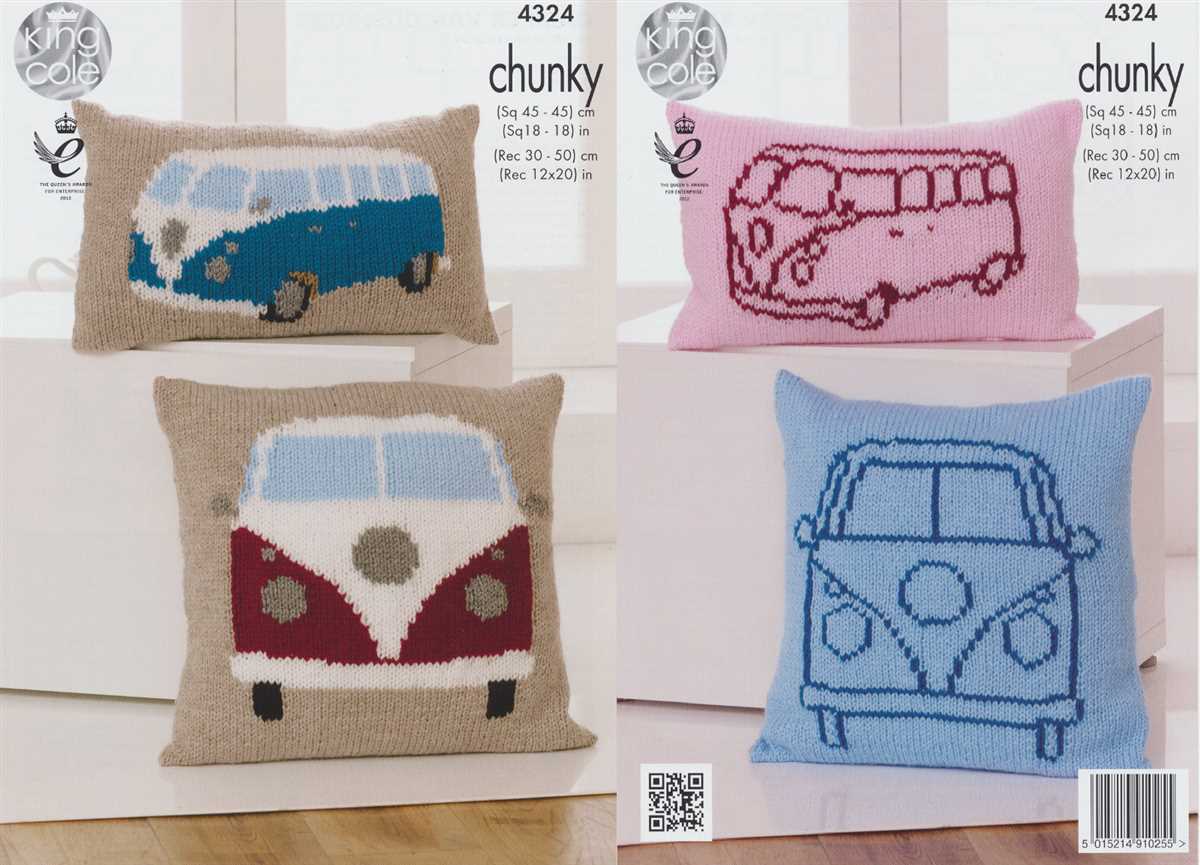 Cushion cover knitting pattern dk