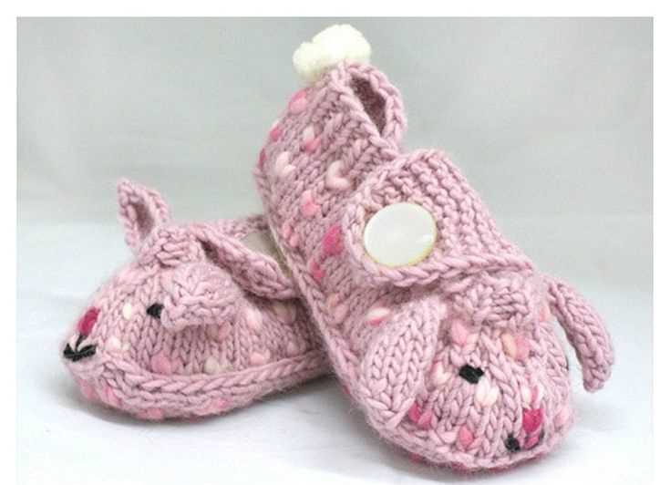 Bunny booties knitting pattern free