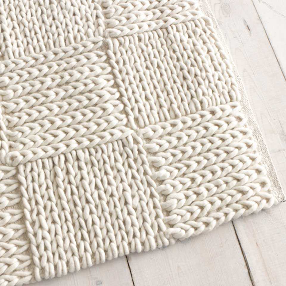 Hand knitted rugs patterns