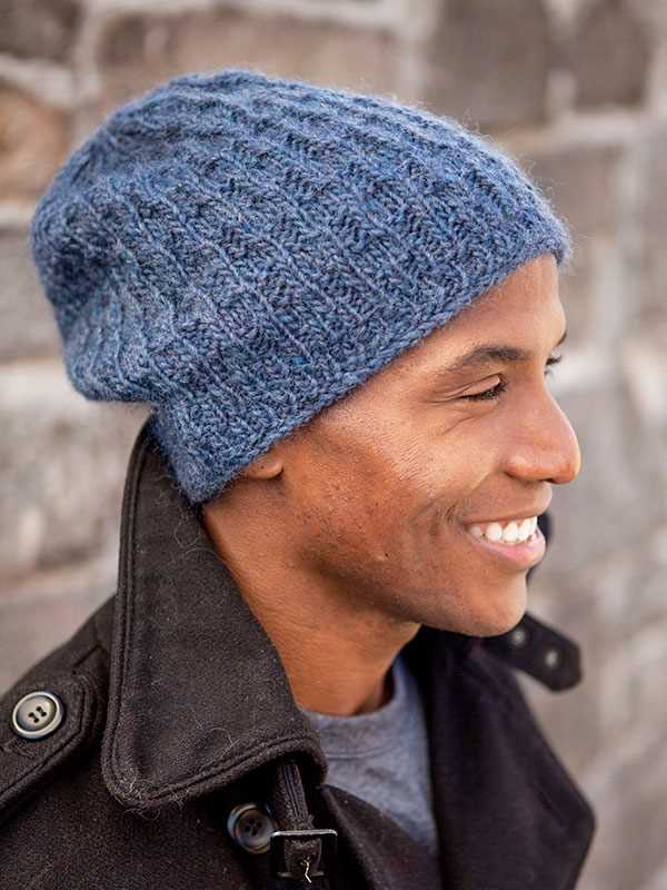 Free pattern for men's knitted hat