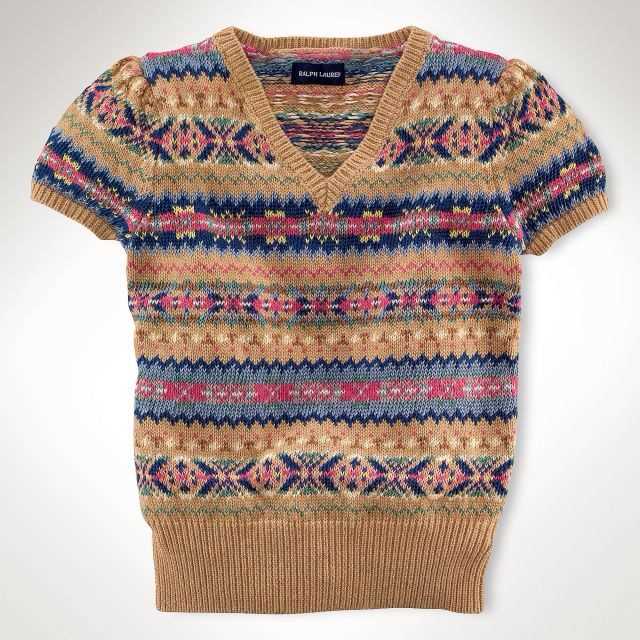 Fair isle sweater free knitting pattern