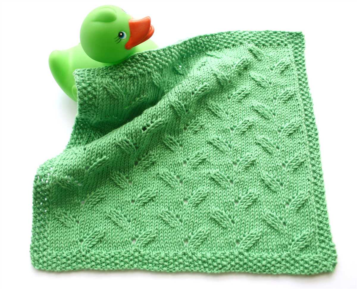 Free baby washcloth knitting patterns