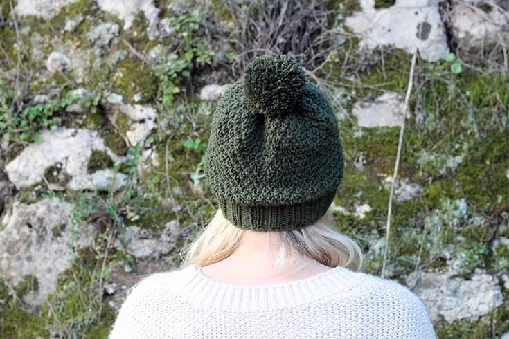 Free easy knit beanie hat pattern