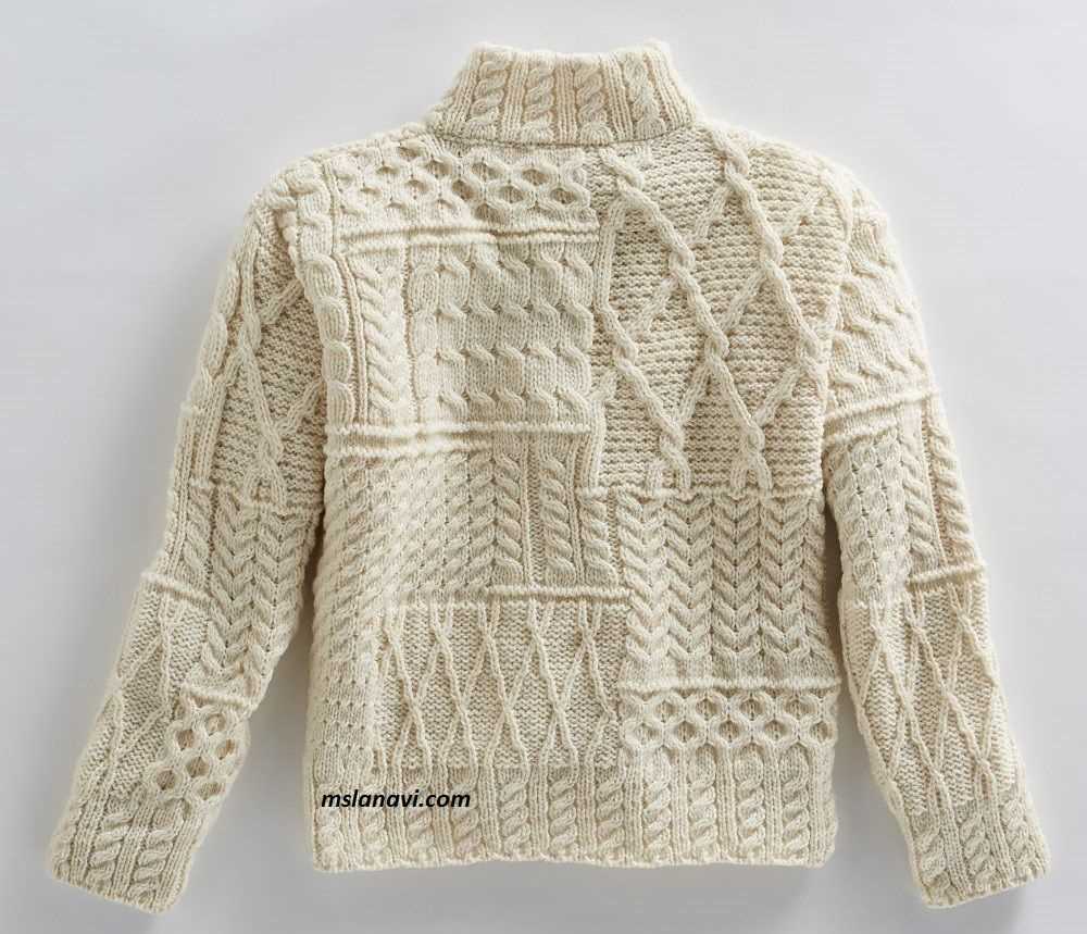 Cable knit jacket pattern