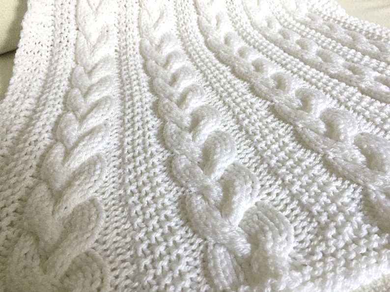 Aran blanket knitting pattern