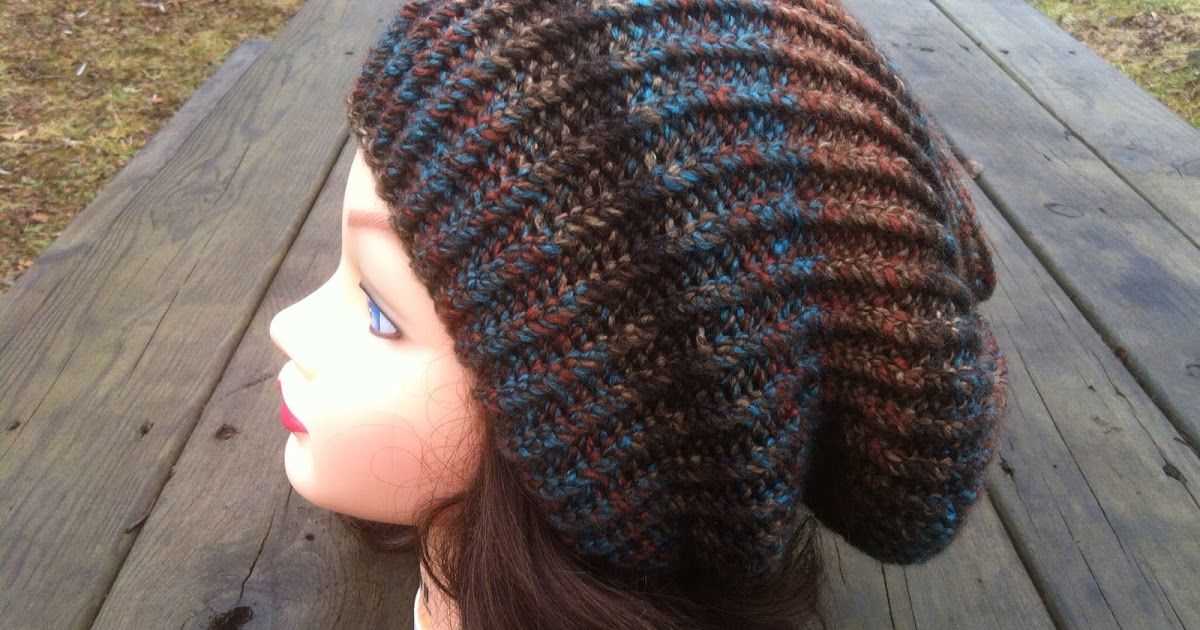 Knitting slouchy hat pattern for beginners