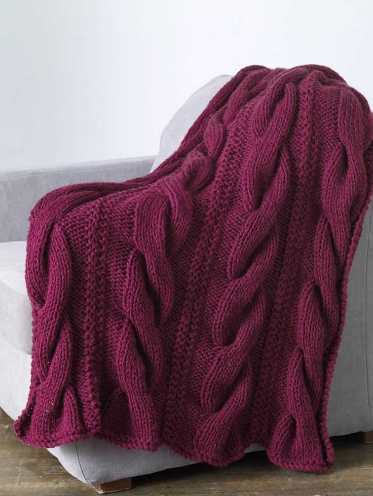 Patterns for knitted throws and blankets