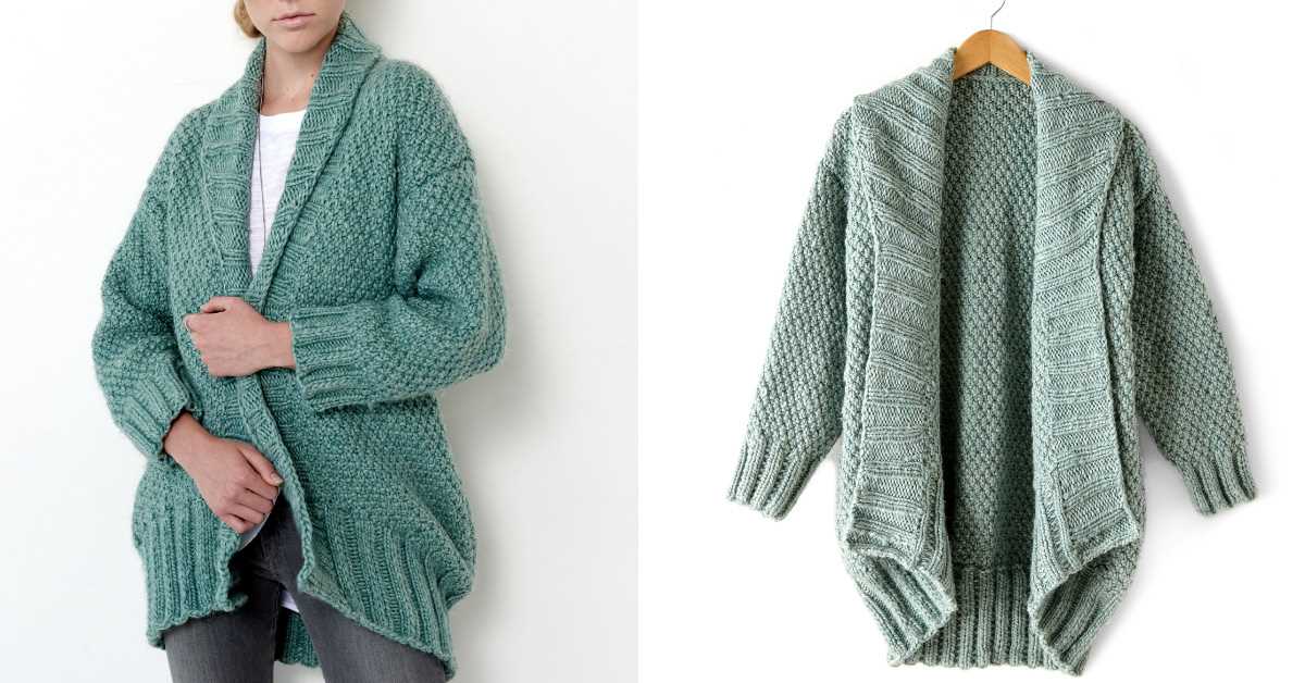 Free knit cocoon sweater pattern