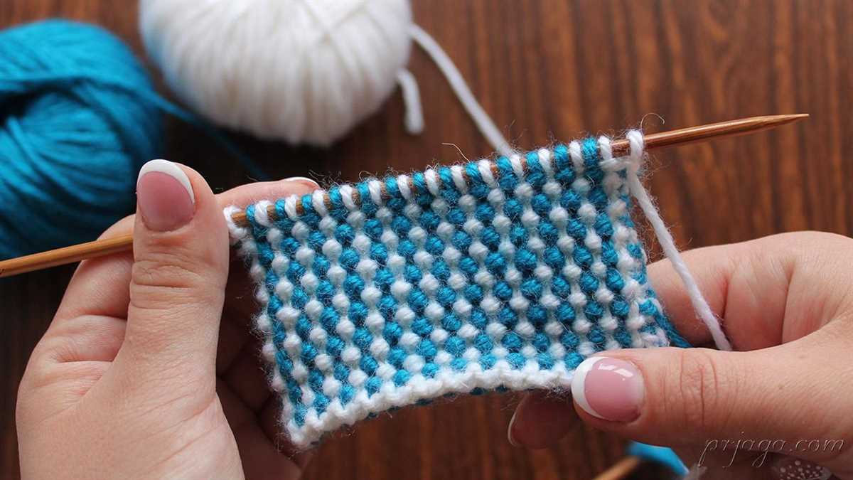 Double tweed knit stitch pattern