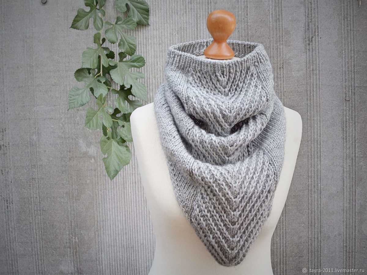 Loom knit cowl neck scarf pattern