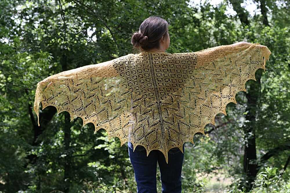 Beaded shawl knitting pattern