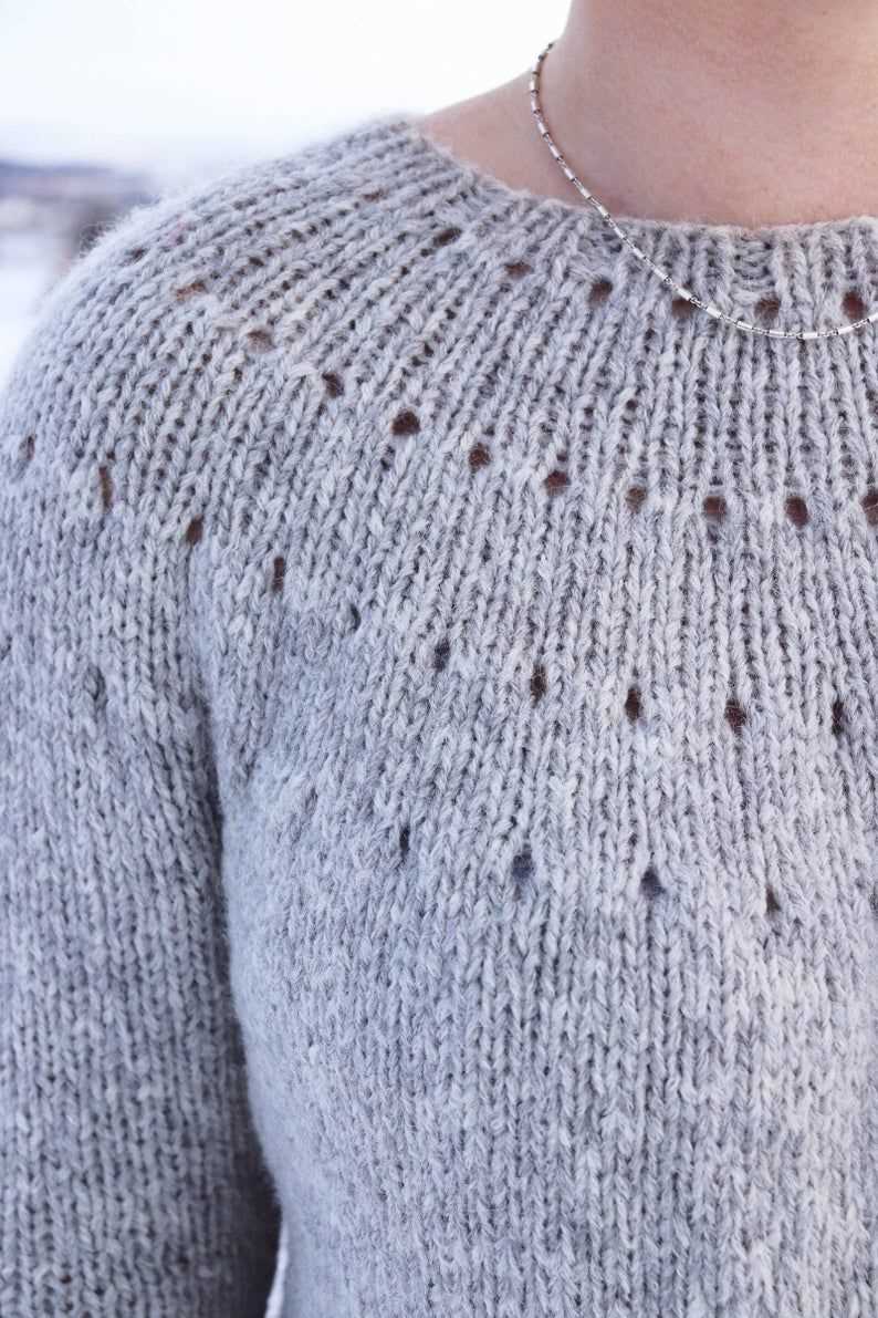 Sweater knitting pattern beginner