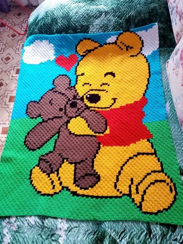 Winnie the pooh blanket knitting patterns free