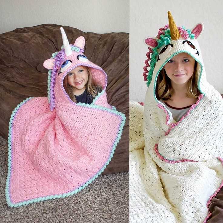 Knit hooded blanket pattern