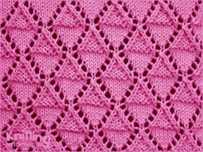 Garter stitch lace knitting patterns