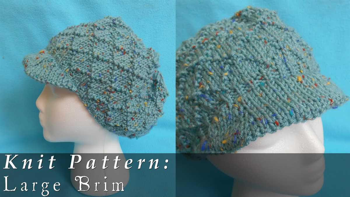 Folded brim knit hat pattern