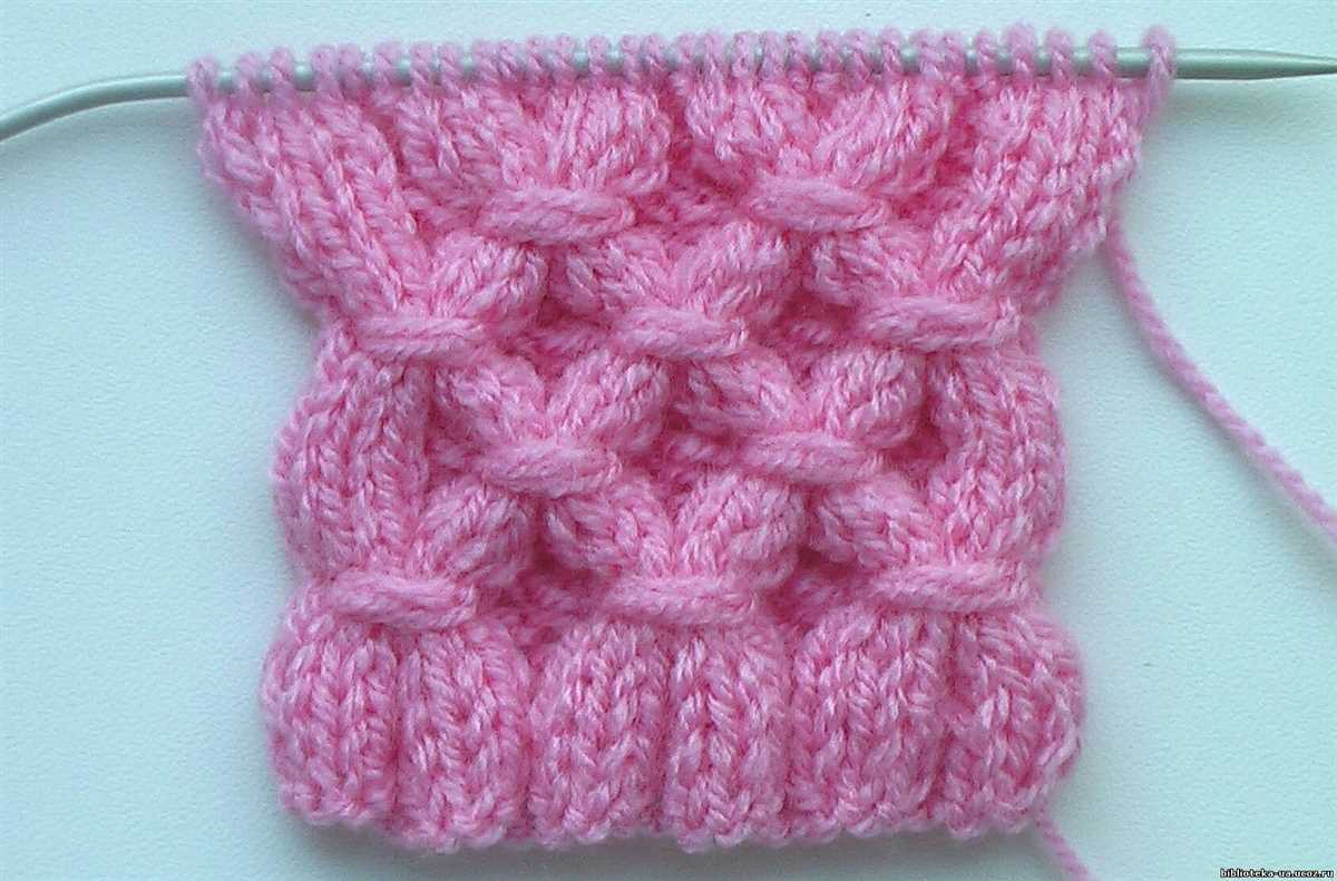 Waffle pattern knitting