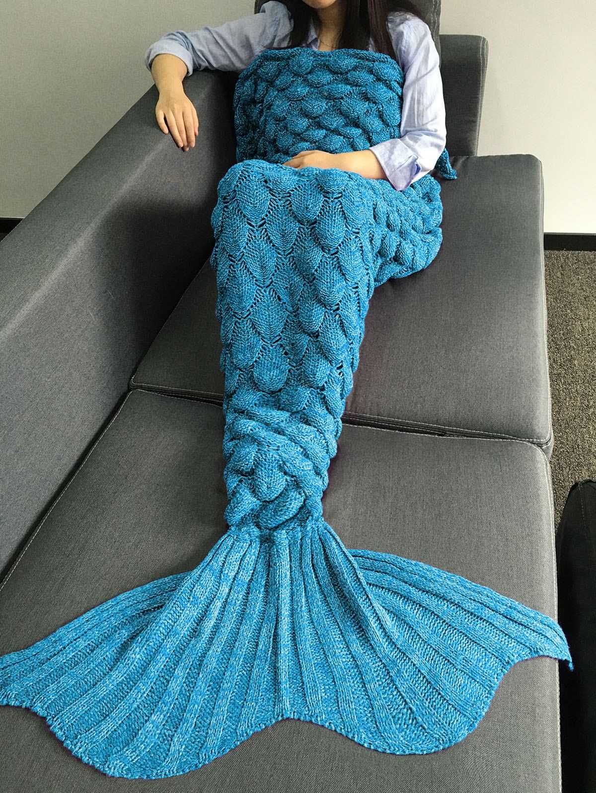 Knitted mermaid blanket pattern