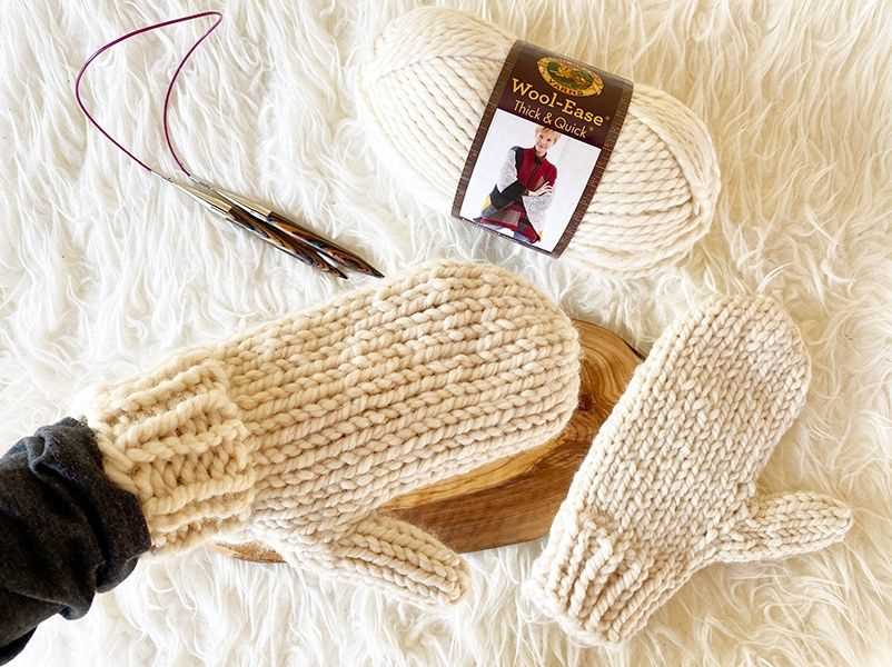 Chunky mitten knitting pattern free