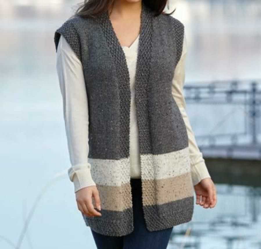 Open cardigan knitting pattern