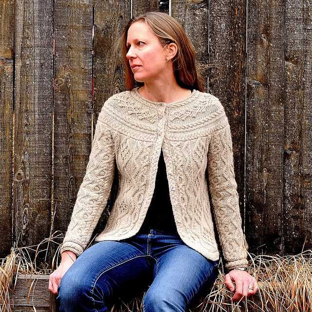 Open cardigan knitting pattern