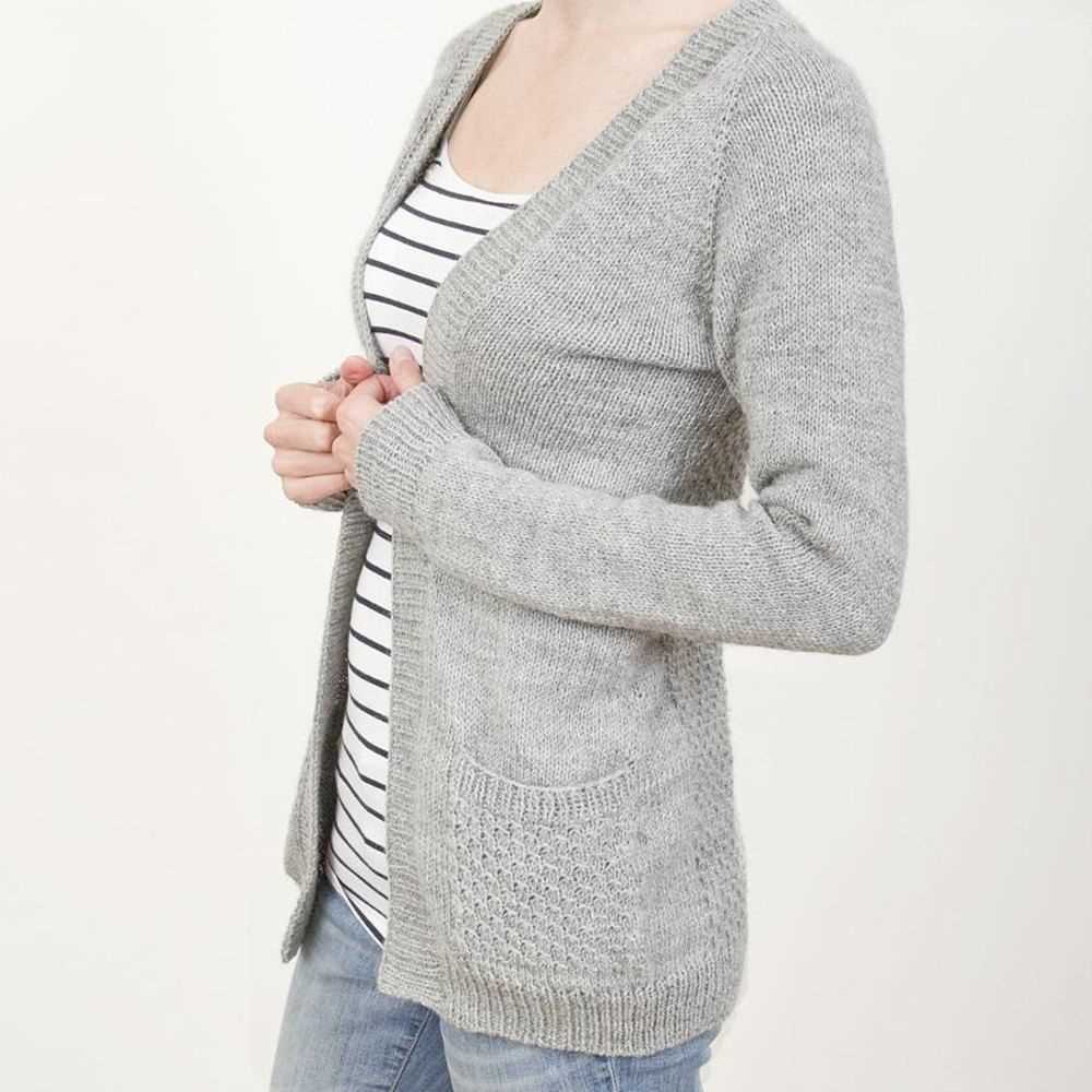 Open cardigan knitting pattern