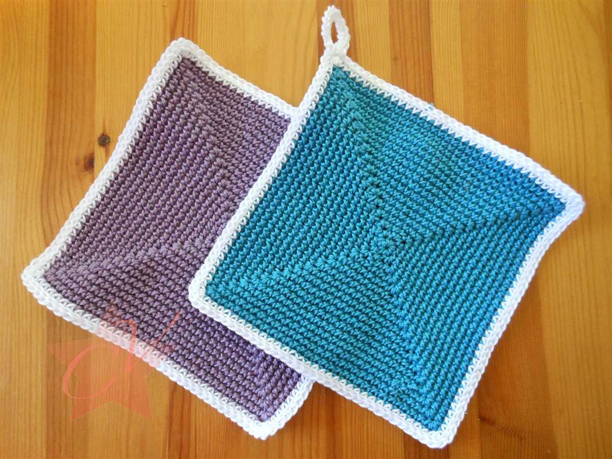 Pot holder knitting pattern beginners