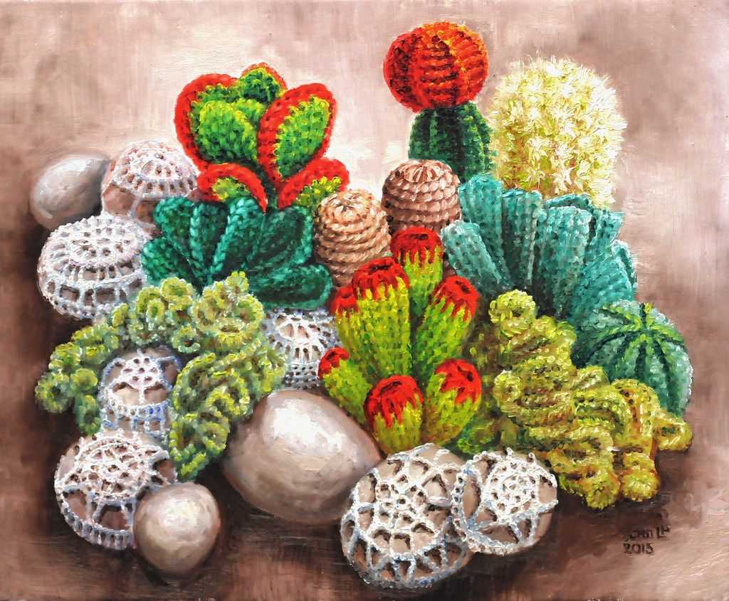 Succulent knitting pattern