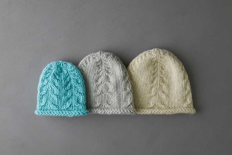 Worsted weight knit hat pattern