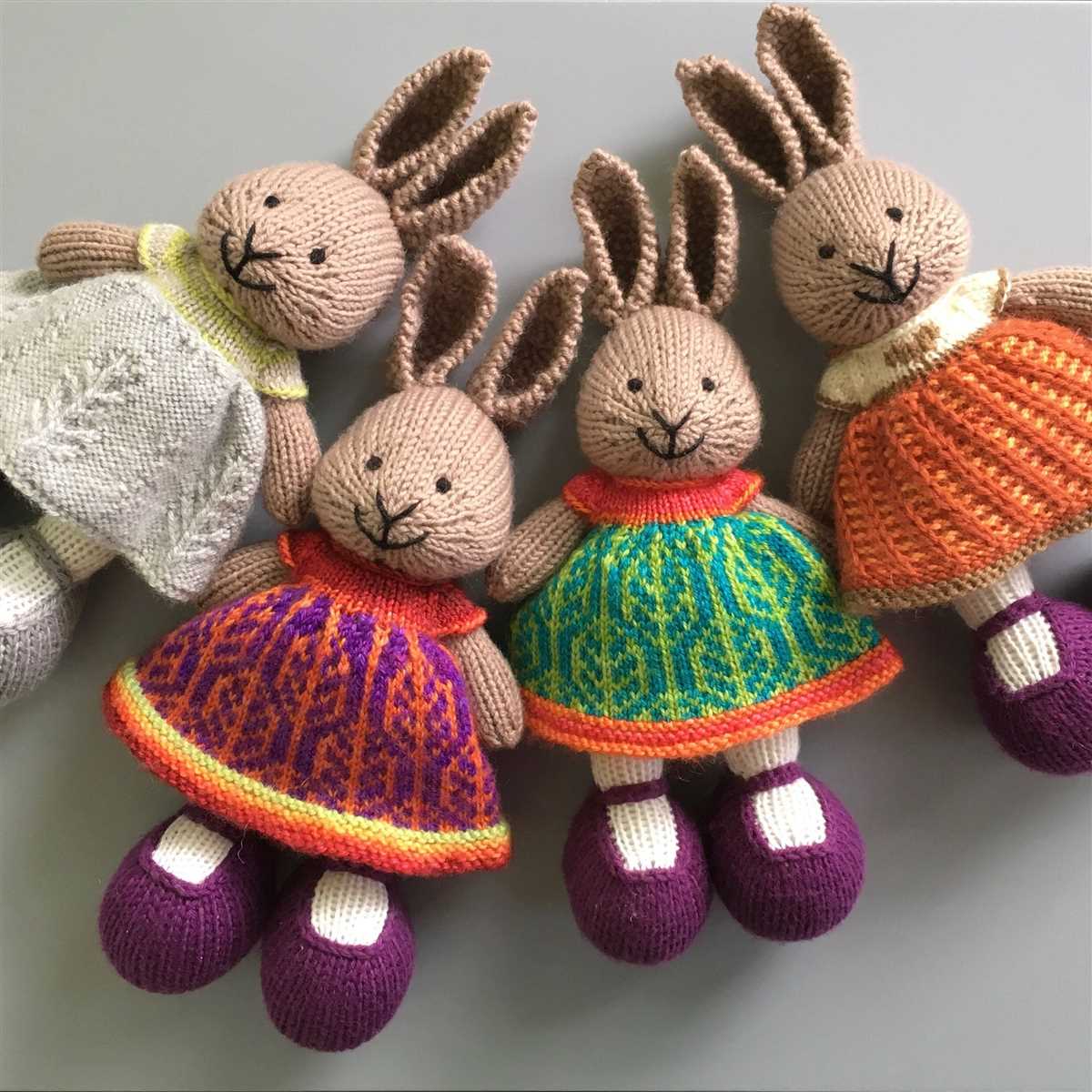 Cotton rabbits knitting patterns