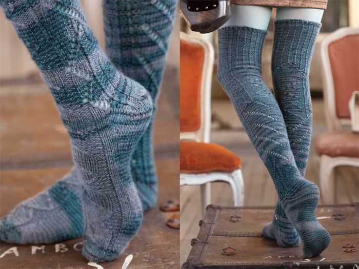 Over the knee socks knitting pattern