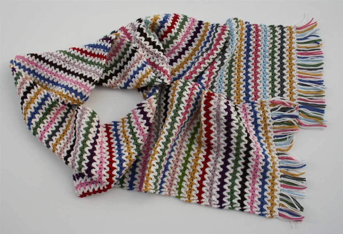 Chevron scarf knitting pattern free