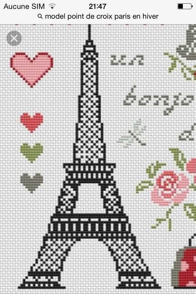 Eiffel tower knitting pattern