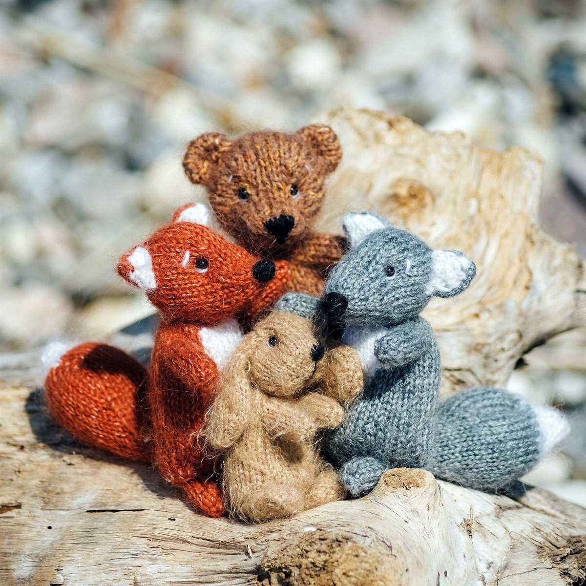 Knitting patterns stuffed animals