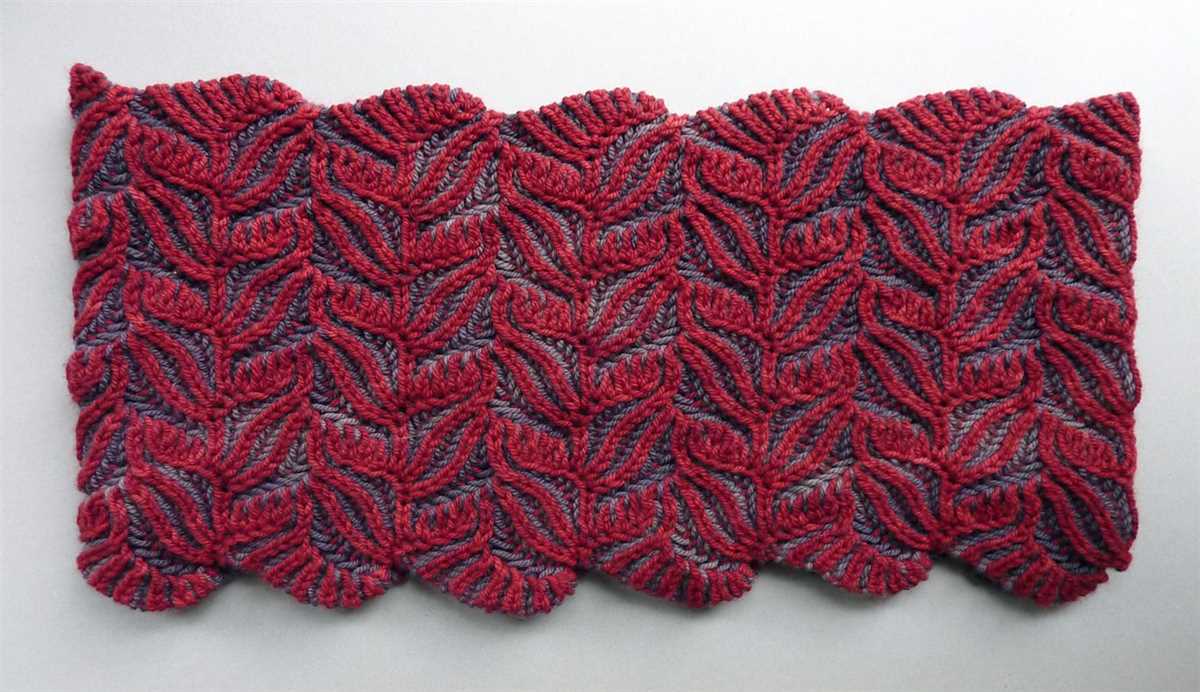 Parallelogram knitting pattern