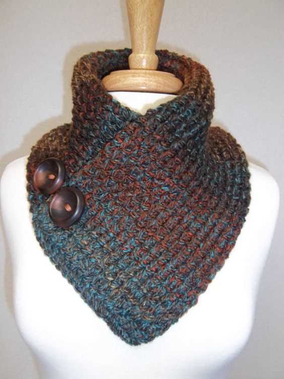 Pattern for knitted cowl neck warmer