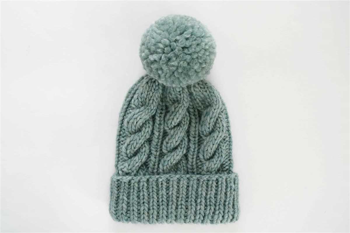 Free knitting pattern for cable hat