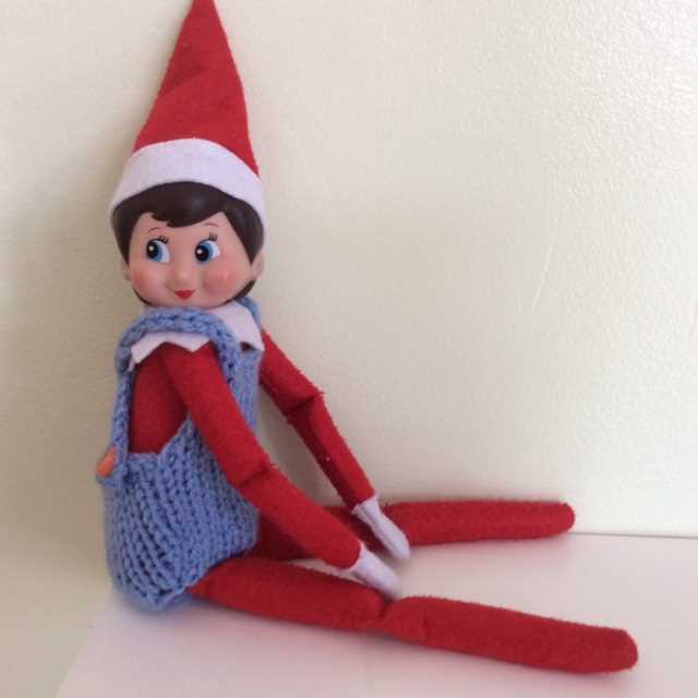 Knitted elf on the shelf pattern