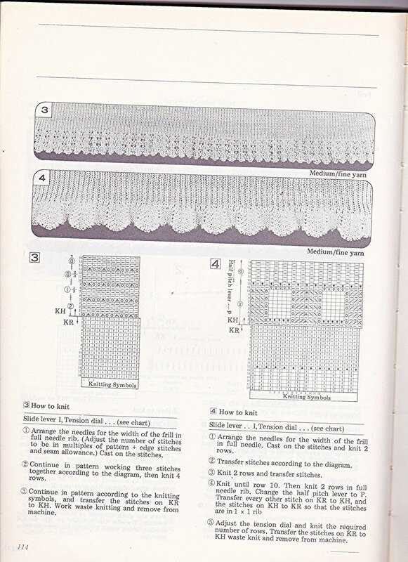 Convert hand knitting pattern to machine knitting