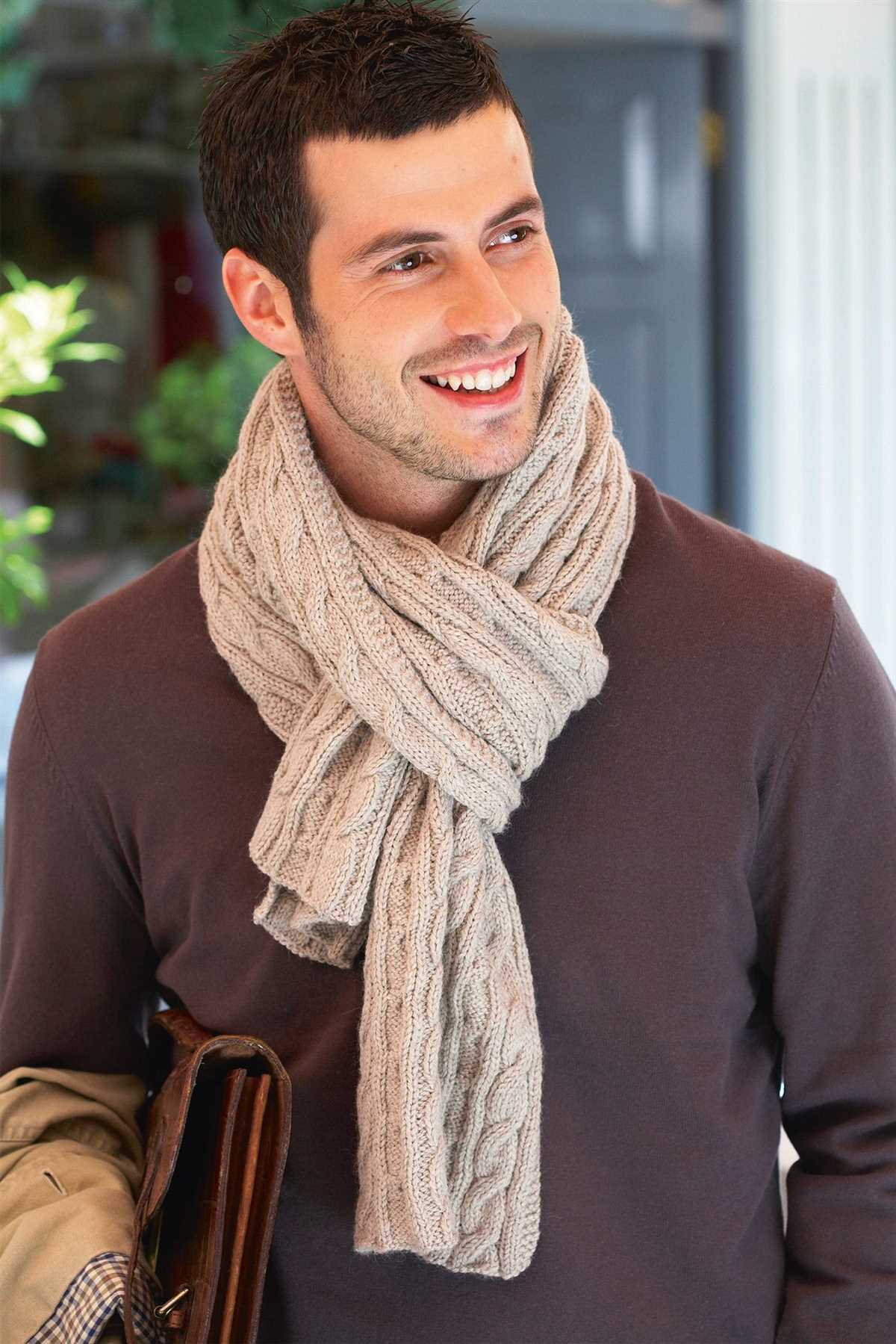 Mens scarf pattern knit free